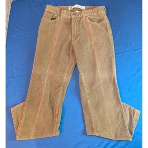 GAP Straight‎ Fit Corduroy Pants Women's 29x30 Brown Casual Classic Trousers